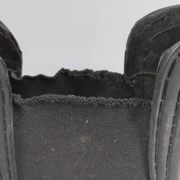 Jeffrey Campbell Rain Booties Size 9 Black Slip On Elastic Sides - Picture 8 of 9